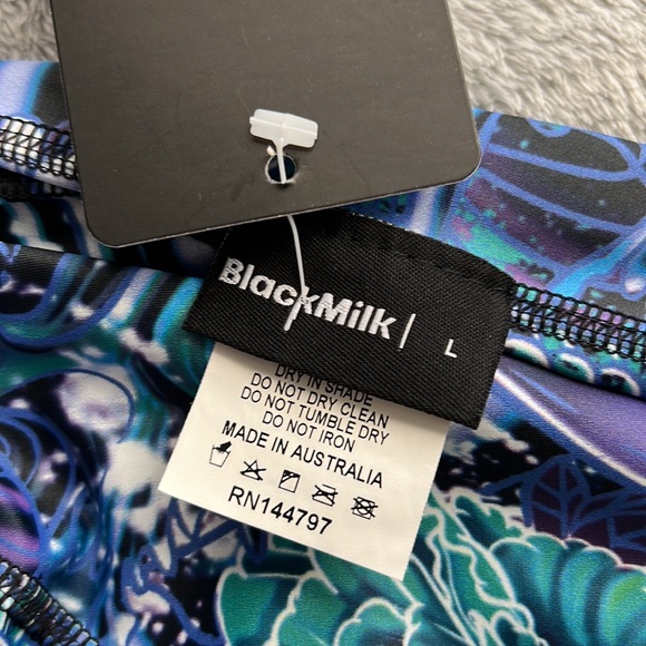 NWT Blackmilk Tartan Aqua vs Koi Purple Inside Out Dress ~ LIMITED Size Large - Picture 11 of 12